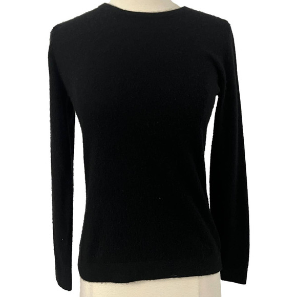 Bloomingdale's Sweaters - Bloomingdale's Sutton Studio Black Cashmere Crewneck Sweater Size Small